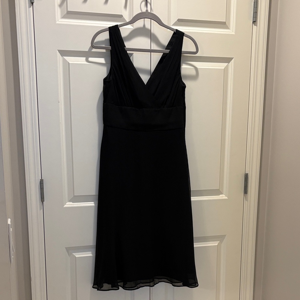 J. Crew Black Midi Dress